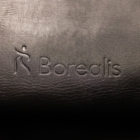 Borealis Ultra Plus 3D kvaliteetse musta naha tekstuuri lähivaade, pehme ja vastupidav materjal